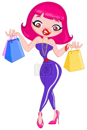 Shopping fille 