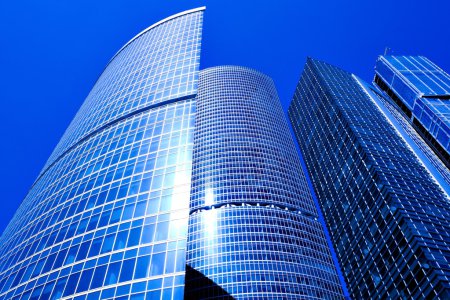 Nouveaux gratte-ciel centre d'affaires 