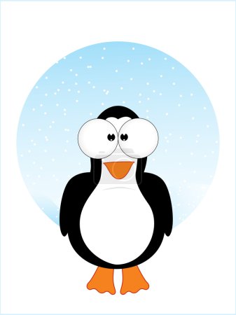 Illustration de pingouin comique 