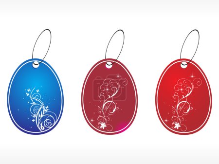 Belles étiquettes florales vectorielles ensemble 1 