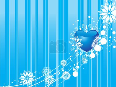 Illustration Valentines bleues 