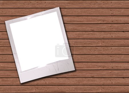 Photos instantanées sur un bois 