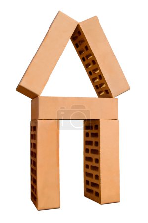 Maison en brique rouge 