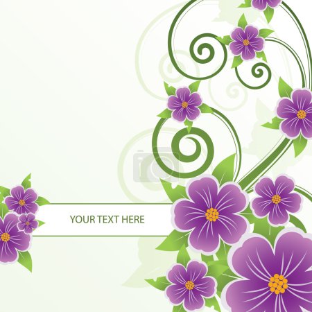 fond floral abstrait