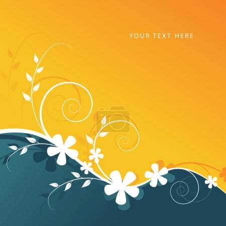 fond floral abstrait