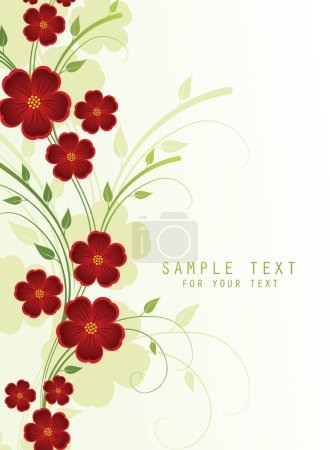 fond floral abstrait