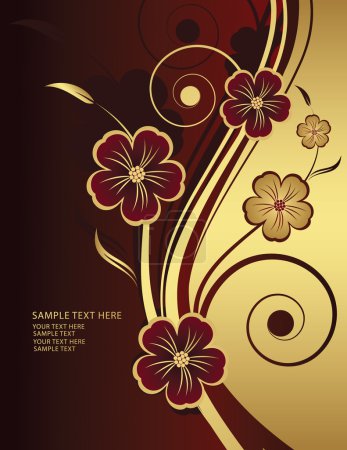 fond floral abstrait