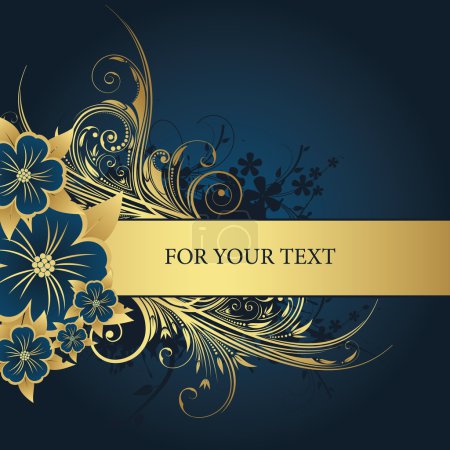 cadre doré pour le texte 