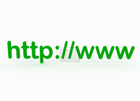 Http : / / texte isolé sur blanc 