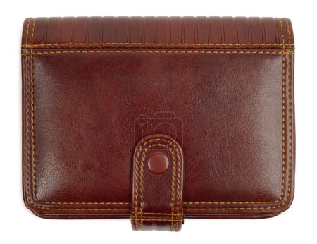 Portefeuille fermé brun 