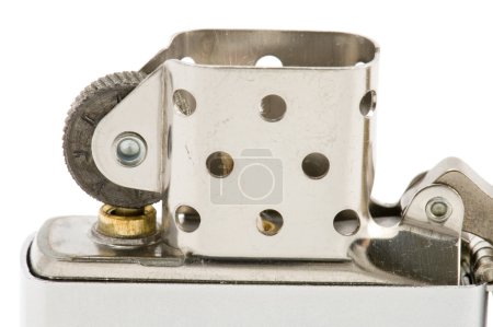 macro briquet métallique 
