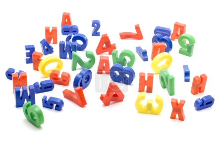 Ensemble de chiffres et de lettres 