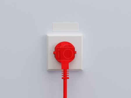 Un câble rouge 