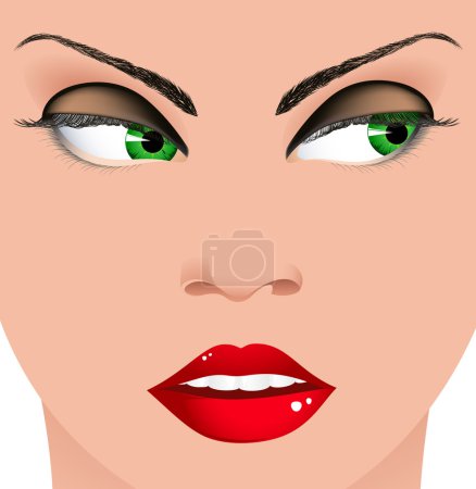 Sexy visage de femme 