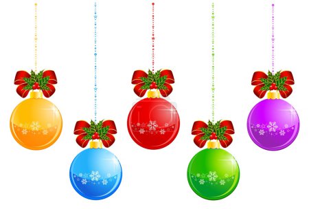 Ensemble de boules de Noël