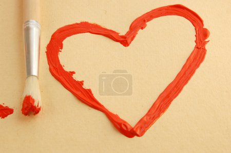 Coeur peint 