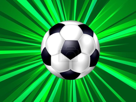 Fond abstrait avec ballon de football