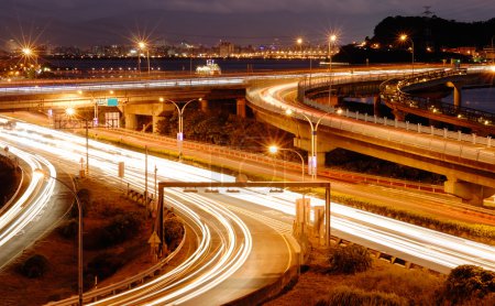 Paysage urbain du trafic 