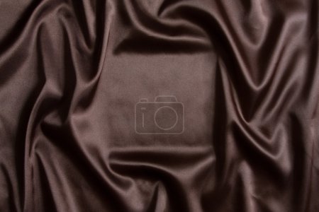 Fond textile en soie marron 