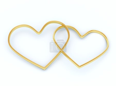 Anneaux en forme de coeur 