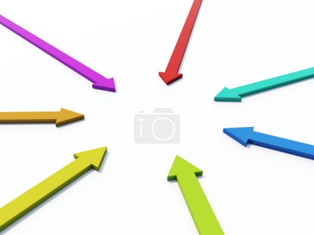 Flèches colorées 