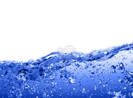 Eau bleue contre blanc 