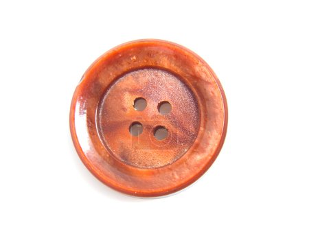 Gros plan de bouton de vêtements rose 