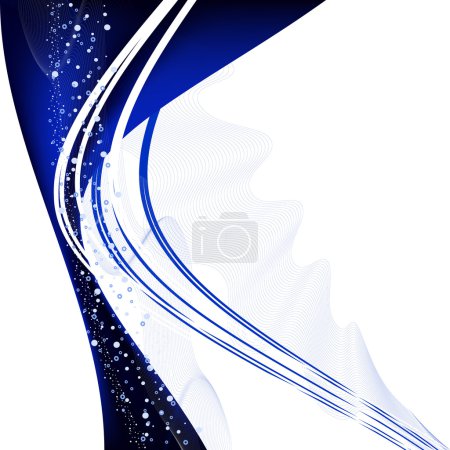 Résumé fond bleu