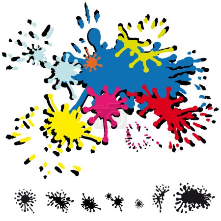 Taches d'encre abstraites 