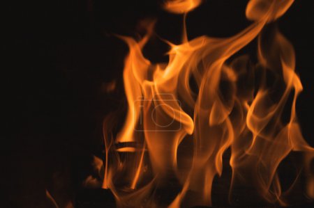 Résumé Macro of Flames Arrière-plan 
