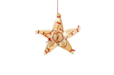Paille décoration de Noël étoile 