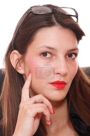 Portrait femme d'affaires attrayante .