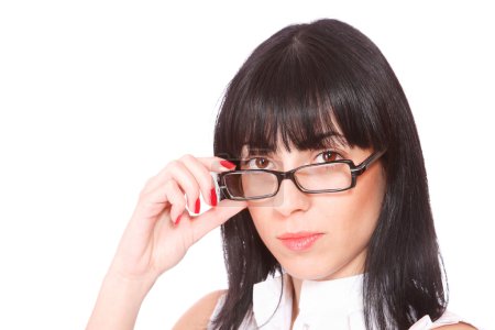 jeune femme avec des lunettes