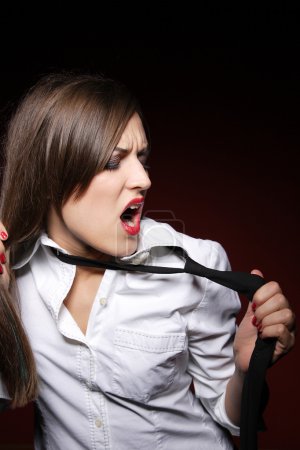 Femmes sexy sur fond rouge 