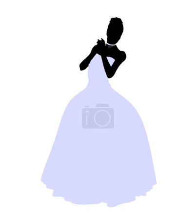 Silhouette de mariage féminine 