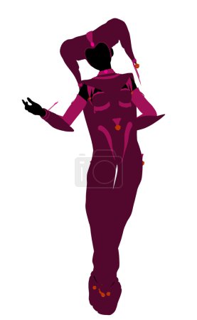 Fille Joker Illustration Silhouette 
