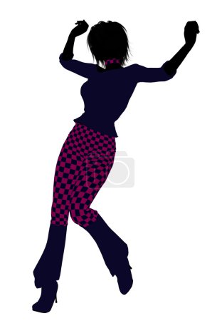 Illustration fille Silhouette 