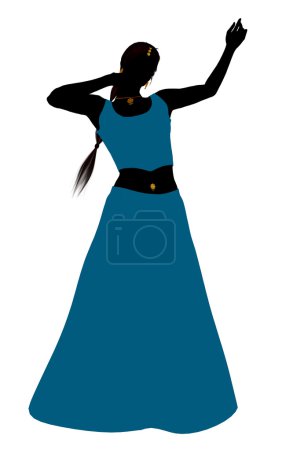 Femme danseuse du ventre Silhouette 