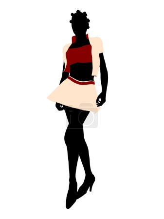 Illustration féminine afro-américaine tendance 